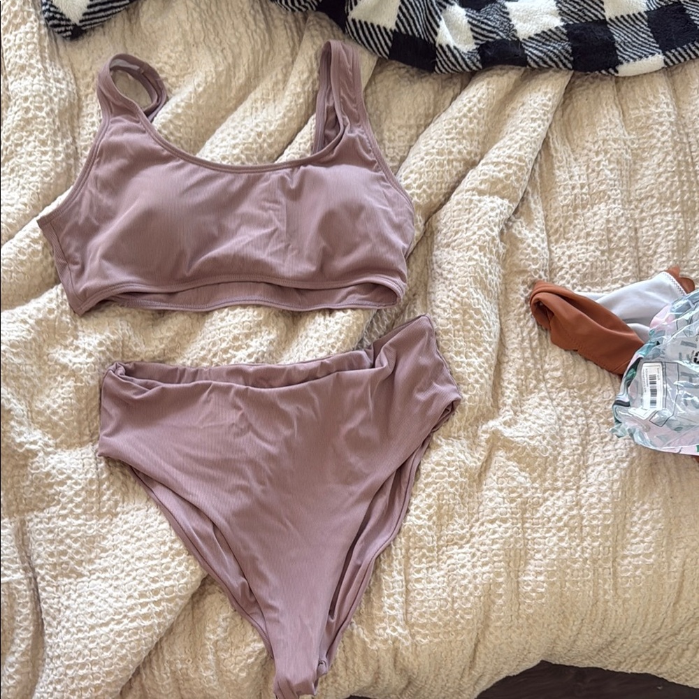 SHEIN Mauve Bikini Set